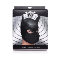 Master Series Spike Neoprene Puppy Hood Black - K9 Transformation