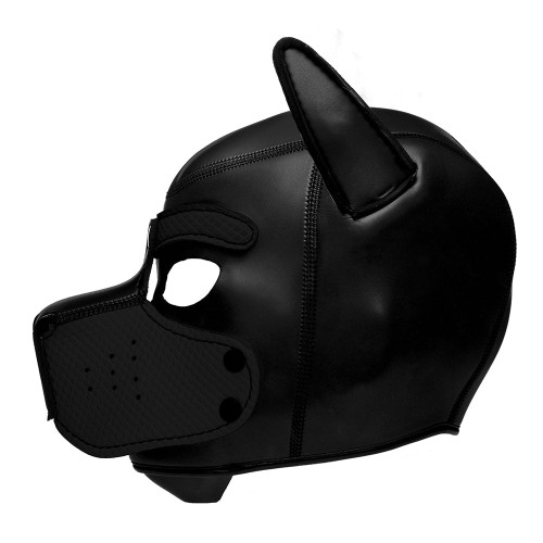 Master Series Spike Neoprene Puppy Hood Black - K9 Transformation