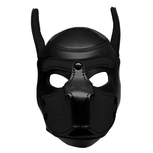 Master Series Spike Neoprene Puppy Hood Black - K9 Transformation