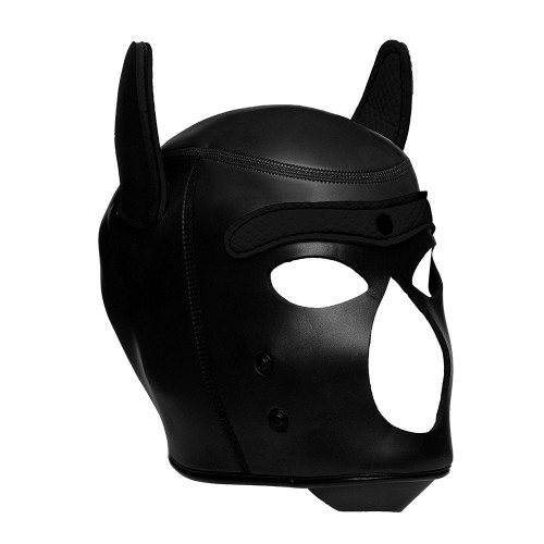 Master Series Spike Neoprene Puppy Hood Black - K9 Transformation