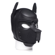 Master Series Spike Neoprene Puppy Hood Black - K9 Transformation