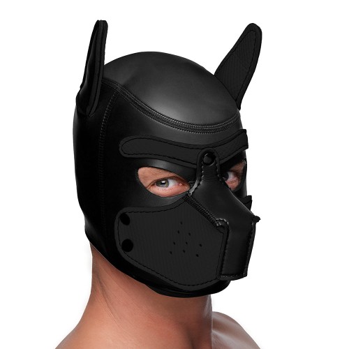 Master Series Spike Neoprene Puppy Hood Black - K9 Transformation