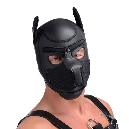 Master Series Spike Neoprene Puppy Hood Black - K9 Transformation