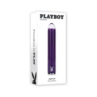 Playboy Amethyst Vibrating Glass Vibe Rechargeable Purple