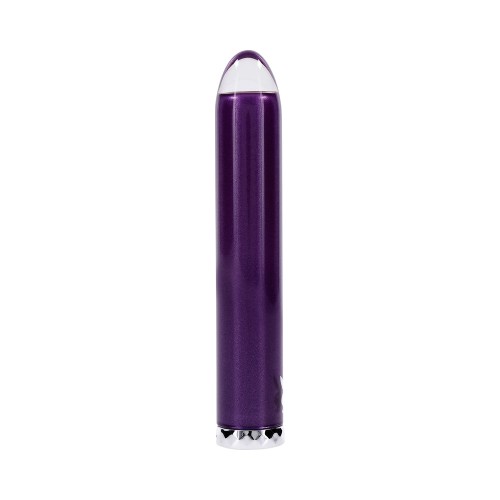 Playboy Amethyst Vibrating Glass Vibe Rechargeable Purple