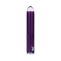 Playboy Amethyst Vibrating Glass Vibe Rechargeable Purple