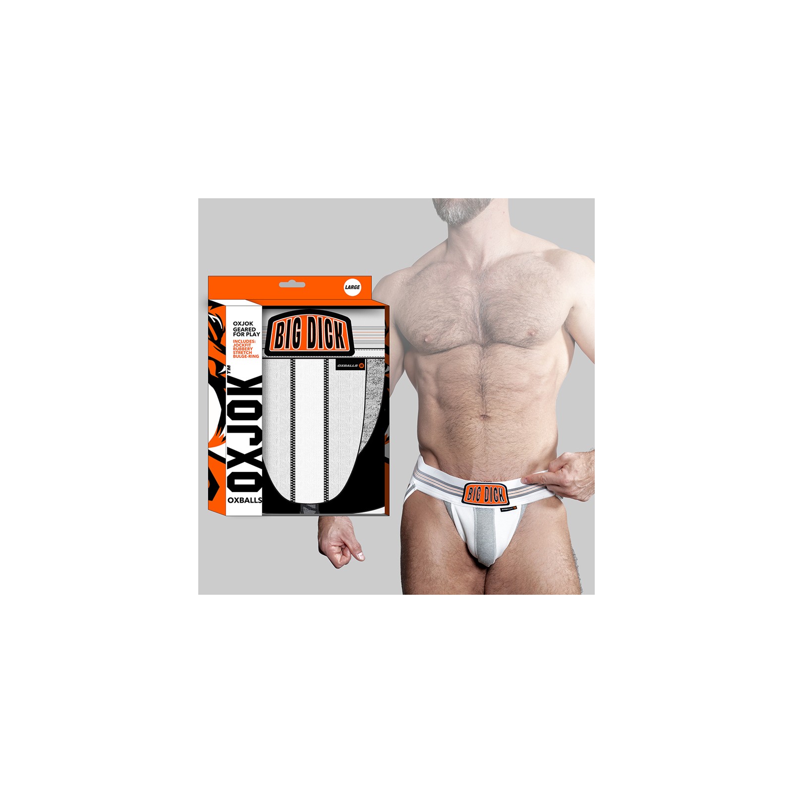 Oxballs Oxjok Bulger Jock - Blanco Nieve 2XL