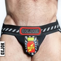 Oxballs Oxjok Popperjock 3D Jock de Goma Negra/Roja