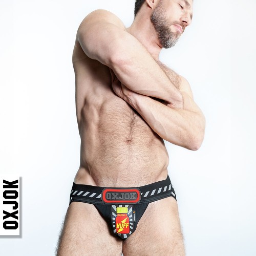 Oxballs Oxjok Popperjock 3D Jock de Goma Negra/Roja