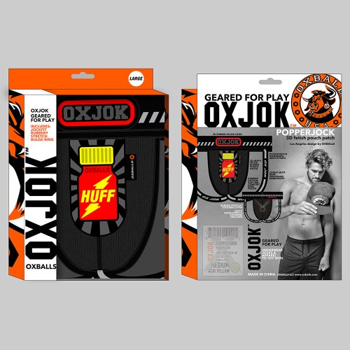 Oxballs Oxjok Popperjock 3D Jock de Goma Negra/Roja