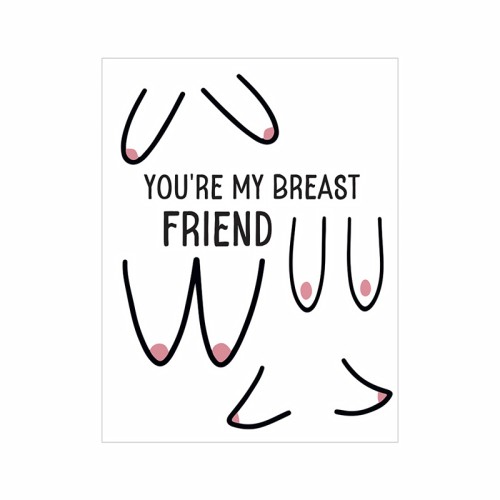 Breast Friends Naughty Greeting Card