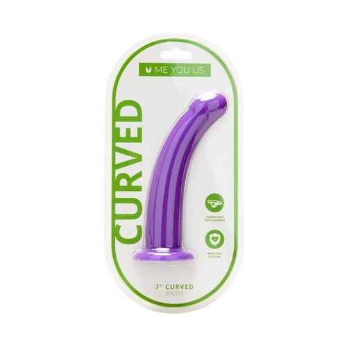 Me You Us 7 in. Curved Silicone Dildo