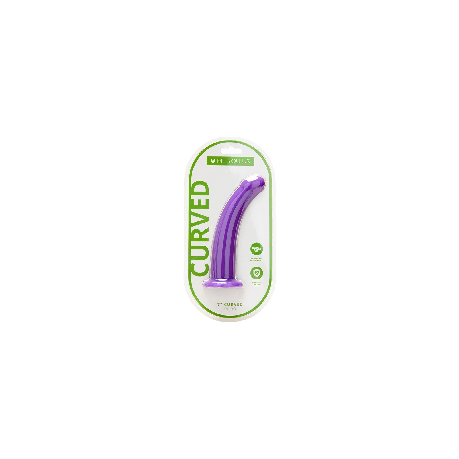 Dildo de Silicona Curvado de 7 in. Me You Us