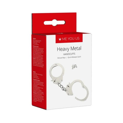 Me You Us Heavy Metal Handcuffs for Authentic Bondage