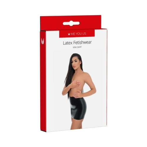 Chic Latex Mini Skirt for Bold Outfits