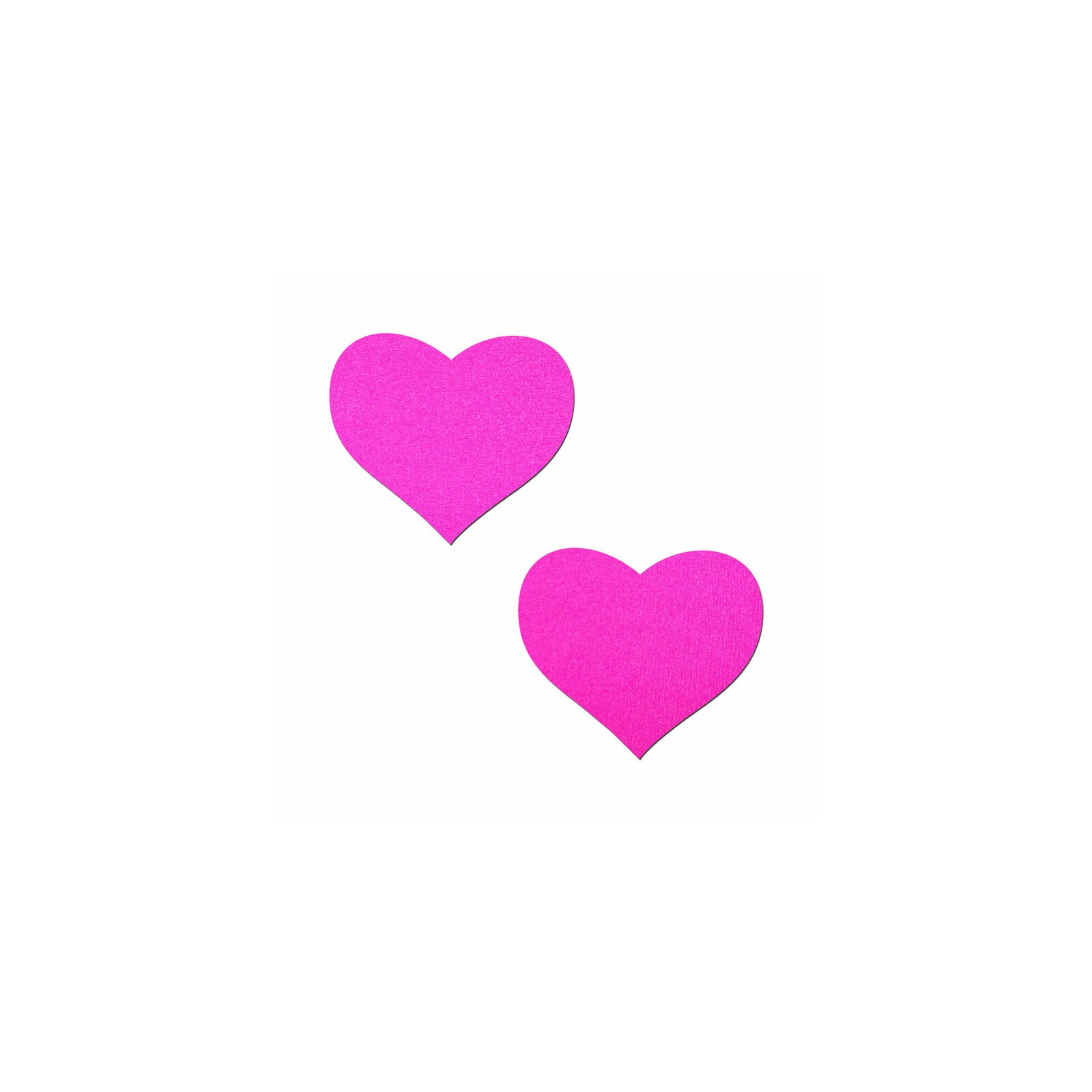 Pastease Neon Pink Heart Nipple Pasties for Fun Teasing