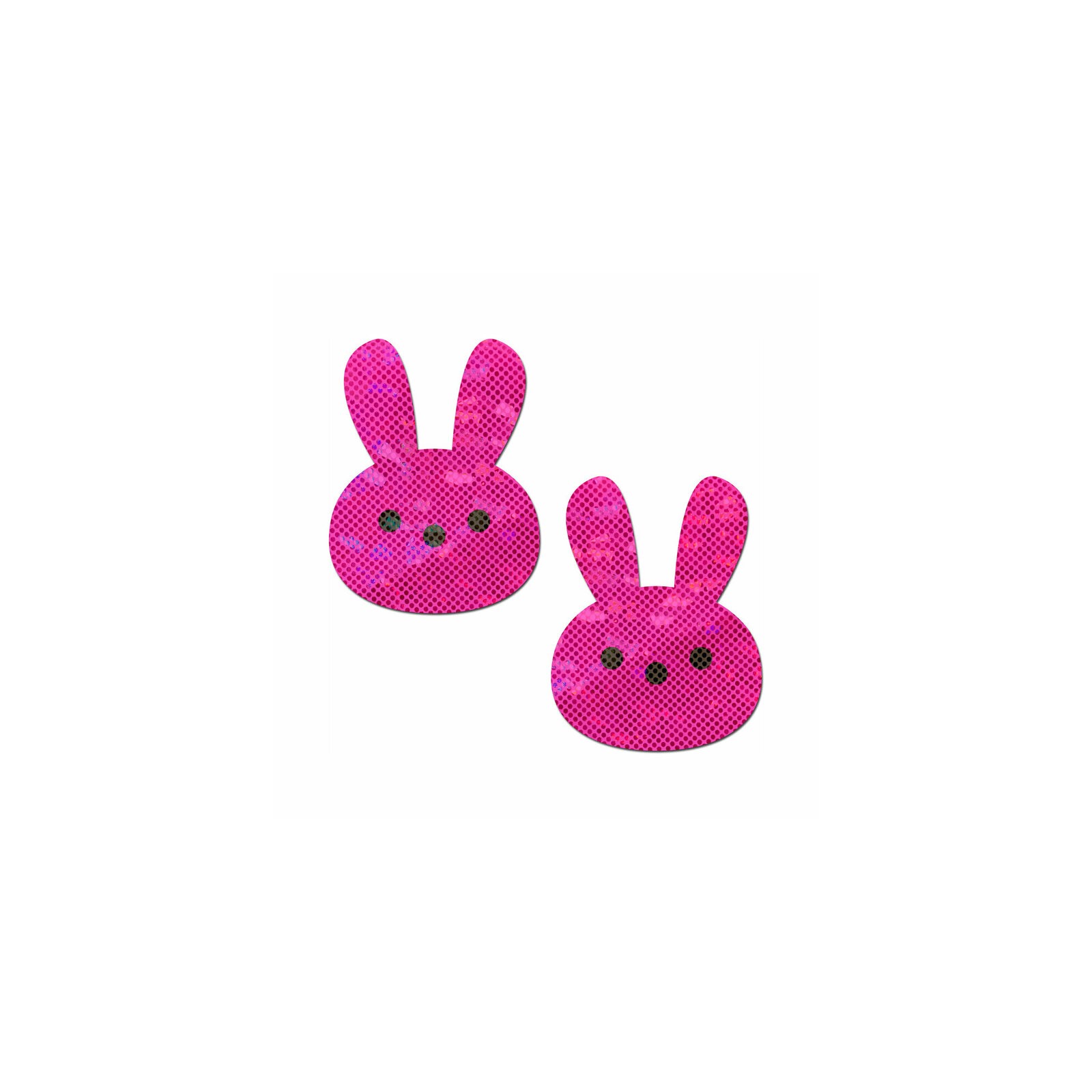 Playful Glittery Pink Bunny Nipple Pasties for Daring Looks