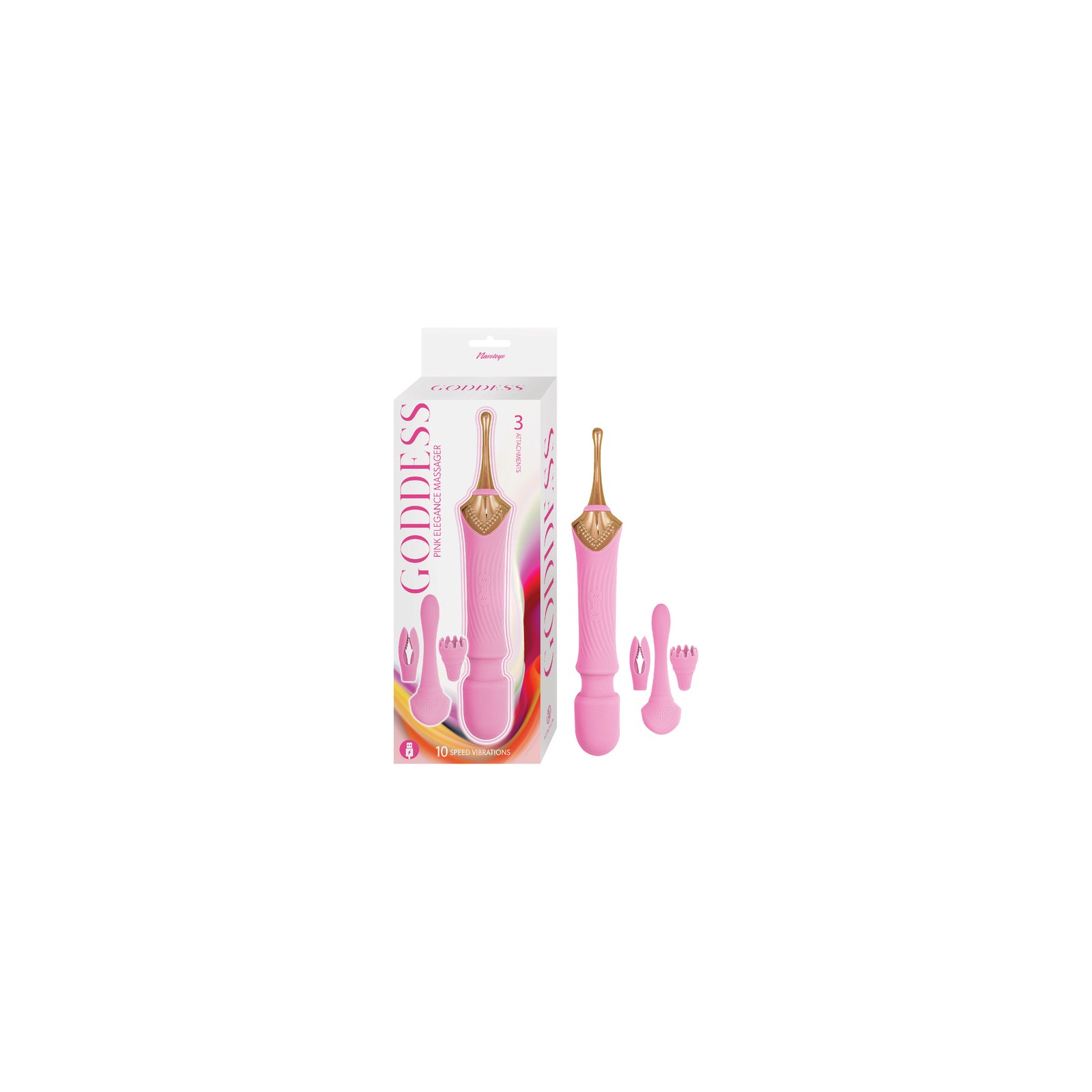 Goddess Pink Elegance Massager - 10 Vibrations