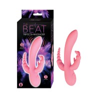 The Beat Trifecta Massager Pink 12 Vibrations