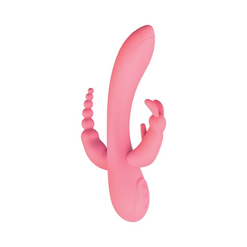 The Beat Trifecta Massager Pink 12 Vibrations