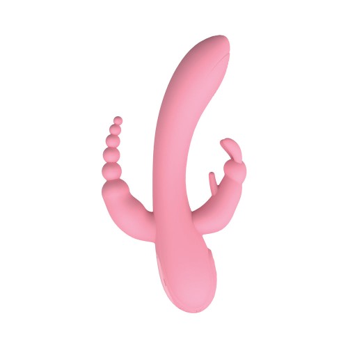 The Beat Trifecta Massager Pink 12 Vibrations