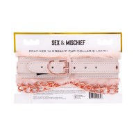 Sportsheets Sex & Mischief Peaches 'n CreaMe Collar & Leash