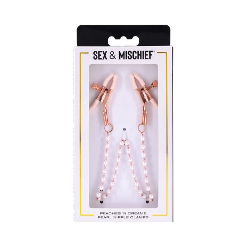 Sportsheets Pearl Nipple Clamps - Sensory Play Essentials