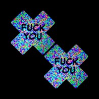 Neva Nude Pasties 3D Neon Blacklight F*ck You - Atrevidos y Divertidos