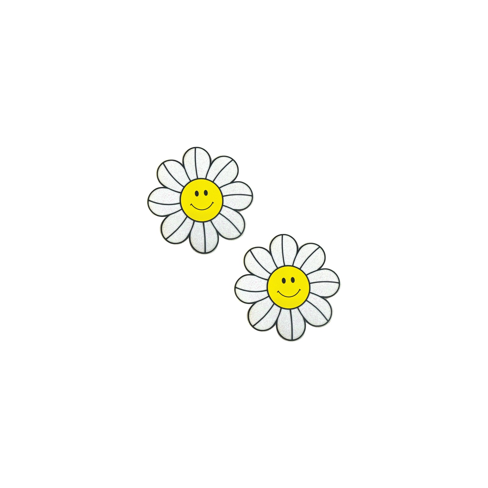 Glitter Groove Daisy Smiley Nipple Pasties for Festivals