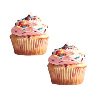 Pasties Edibles de Vainilla Cupcake - Diversión Comestible