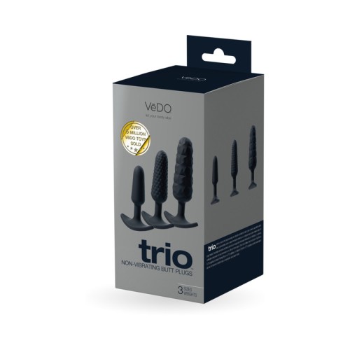 Set de Plugs Anales VeDO Trio - Negro