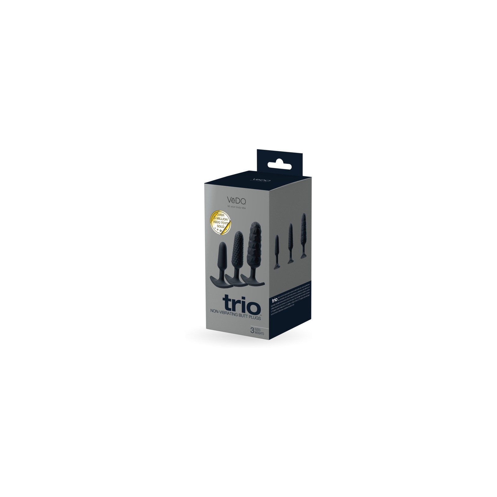 Set de Plugs Anales VeDO Trio - Negro