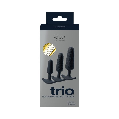 Set de Plugs Anales VeDO Trio - Negro