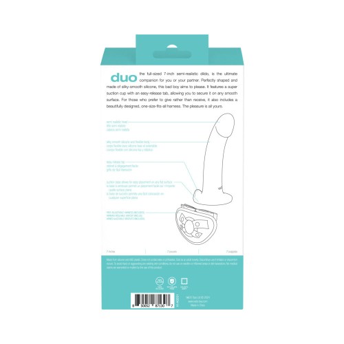 VeDO Duo Silicone Dildo with Harness