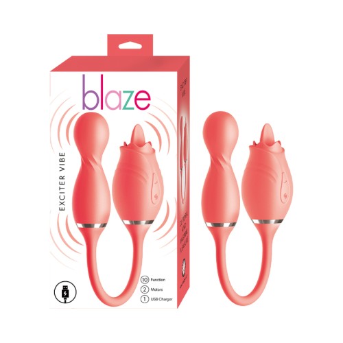 Vibrador Blaze Exciter Coral - Estimulador Dual