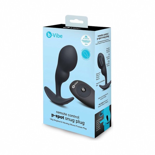 Plug Ajustado Grande Vibrante para P-Spot con Control Remoto b-Vibe