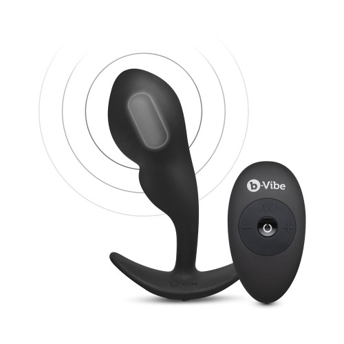 b-Vibe Large Vibrating P-Spot Snug Plug with Remote Control