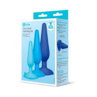 Kit de Plugs Anales b-Vibe de 3 Piezas para Placer