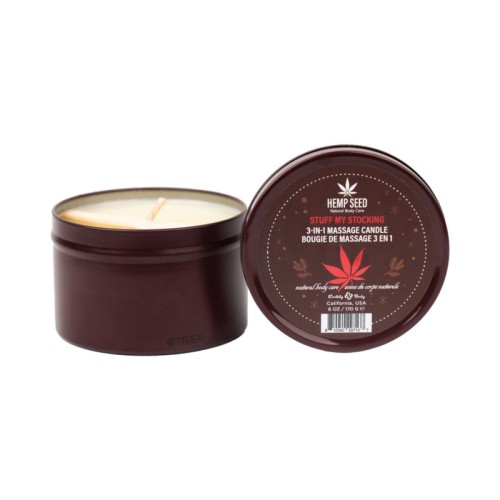 Earthly Body Hemp Seed 3-in-1 Massage Candle - Aromatic Delight