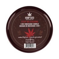 Earthly Body Hemp Seed 3-in-1 Massage Candle - Aromatic Delight