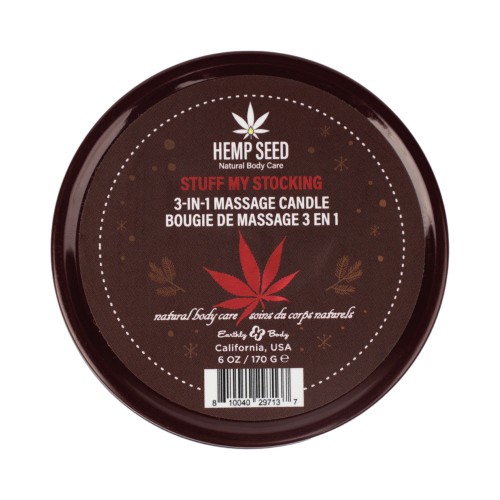 Hemp Seed Holiday 2024 3-in-1 Massage Candle