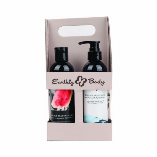 Earthly Body Hemp Seed Nighttime Massage Set - Perfect for Couples