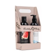 Earthly Body Hemp Seed Nighttime Massage Set - Perfect for Couples