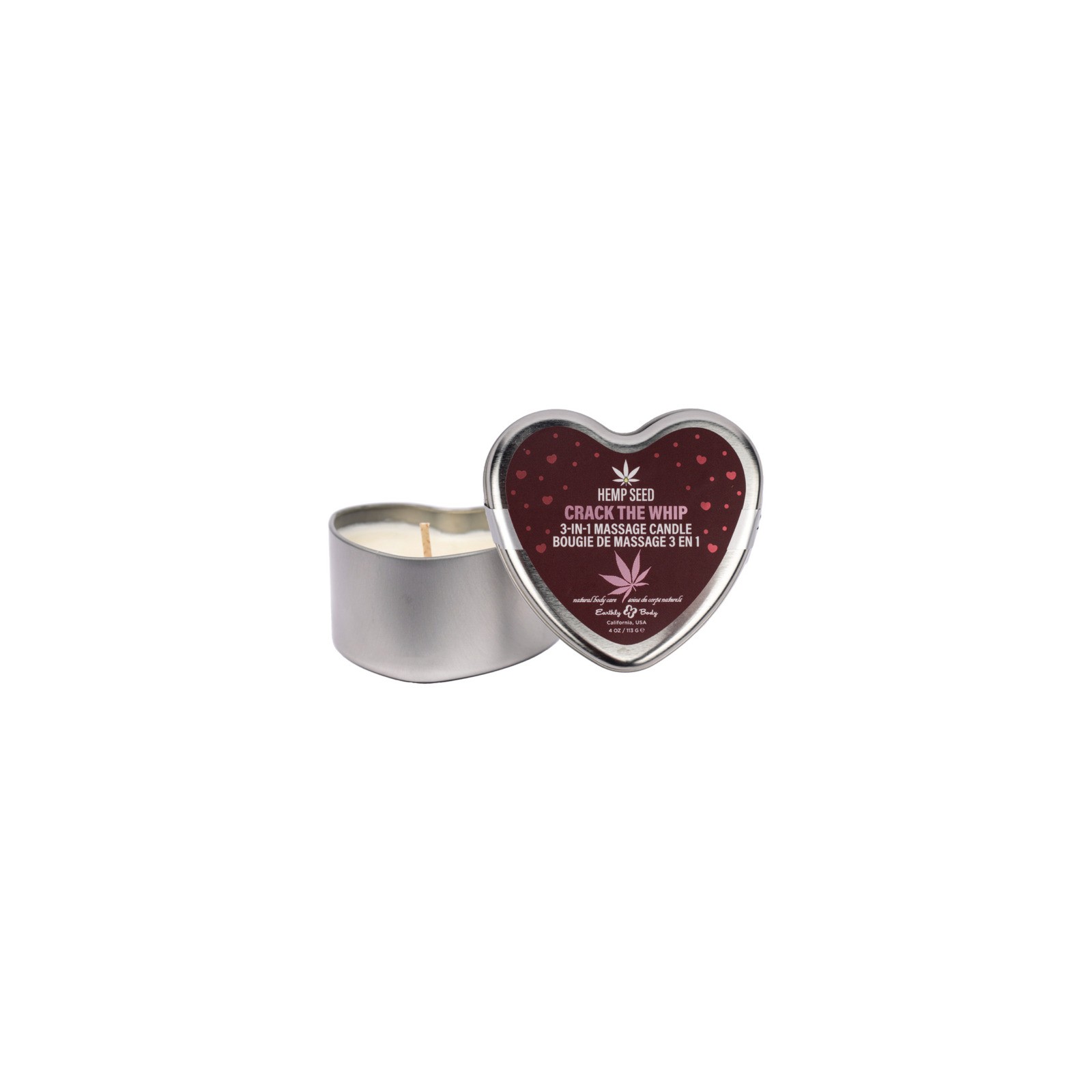 Hemp Seed Valentine's Massage Candle - 3-in-1