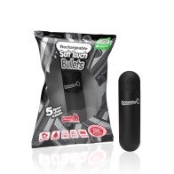 Balas Recargables Soft Touch Screaming O Negras - Vibrador de Lujo