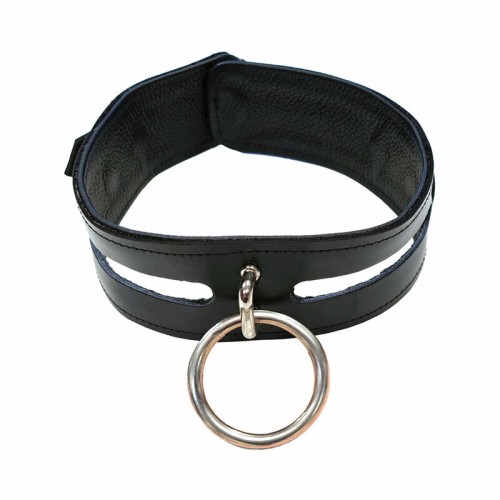 Rouge Leather Fashion Collar for BDSM