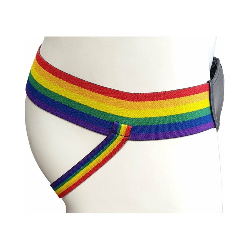 Jockstrap Multicolor de Cuero Rouge Talla Mediana