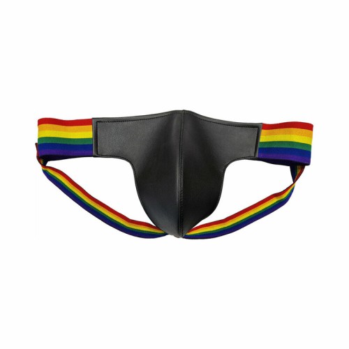 Rouge Jock Multicolor de Cuero para el Orgullo XL