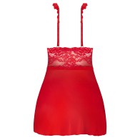 Magic Silk Sugar High Babydoll y Tanga Rojo S/M