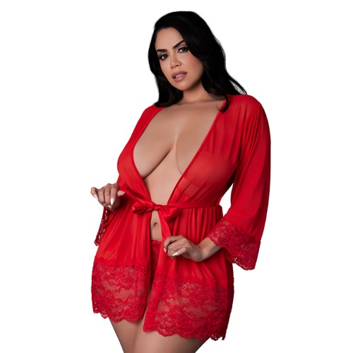 Magic Silk Sugar High 3/4 Sleeve Robe for Comfort